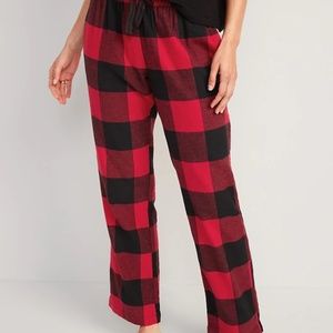 Women's Flannel Buffalo Plaid Pajama Bottoms M